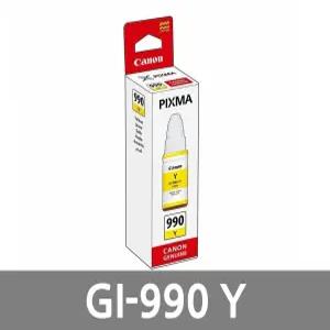 캐논 국내 정품 GI-990 Y 잉크 노랑 6,000매 PIXMA G1900 G1910 G2900 G2910 G2915 G3900