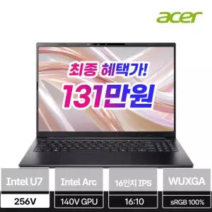 에이서 스위프트 16 GO AI SFG16-74-70E9(Intel Ultra 7 256V 16GB 512GB IPS WUXGA 120Hz Win11)