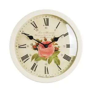 Round Clock Flower1(IV)카페시계 원형 라운드 심플벽 숫자 벽시계 아날로그벽 인테리어 소품 거실