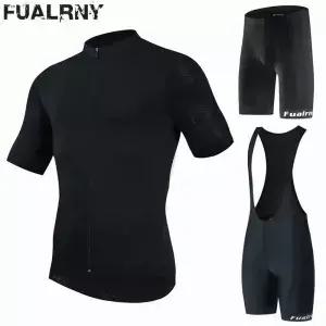 FUALRNY 사이클링 저지 세트 남자 여름 야외 스포츠 의류 빠른 건조 자전거 통기성 MTB 슈트