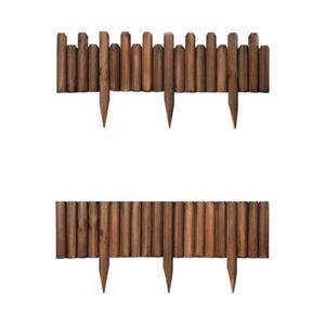 방부목 정원 자바라 대나무 울타리 난간 펜스 104x120cm 야외 테라스 조경 가림막 화단