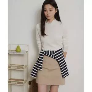 빈폴 BEANPOLE LADIES B. my 골지 러플넥 저지 블라우스 - 아이보리 (BF6241N040) BF6241N040 170977