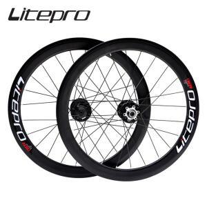 Litepro 11 단 휠셋 S42 에어로 접이식 자전거 디스크 브레이크20 인치 406/451 V밀폐 베어링BMX 림 합금
