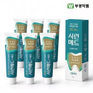 부광약품 시린이치약 시린메드 검케어민트 치약 125g 6개