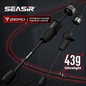 씨사르 제로 43g 낚싯대 BFS 초경량 카본 1.53M UL 루어 무게 2절 스트림 리버