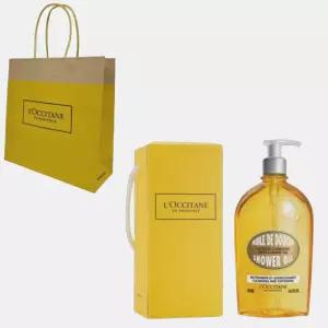 [기프트]록시땅 아몬드 모이스쳐라이징 샤워 오일 500ml 록시탕선물포장 개별쇼핑백 포함
