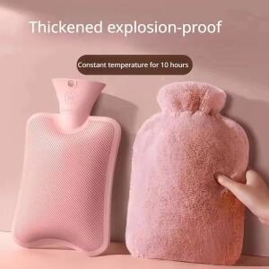 1000ML 부드러운 핫팩 물주머니 탈부착 가능 세탁 가능 천 커버 폭발 방지 소녀 겨울용