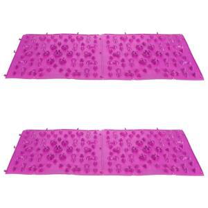 파보모토 4pcs 보라색 발 마사지 매트 지압판 두꺼운 작은 새싹 30x40cm 가정과 사무실에서의 반사