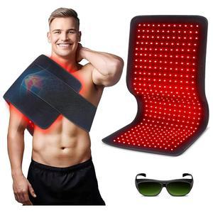 신체용 적색광 패드 허리 등 어깨 근육통 를 위한 660nm 850nm 파장의 60W LED 적색 적외선 장치 매트 FSA 대상