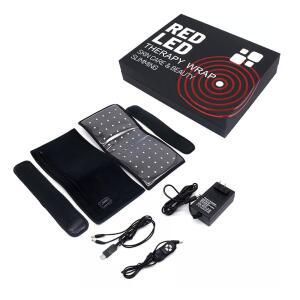 티리시아 2Pcs 적외선 암 벨트 660nm 850nm 레드 라이트 테라파이 랩과 타이머 밝기 설정 패드로 팔 무릎 관절 근육통
