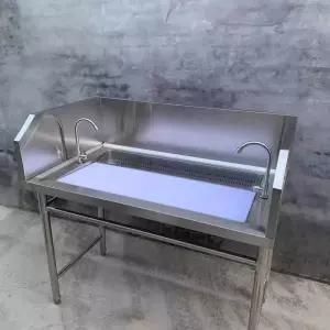 횟집 작업대 테이블 회뜨는 탁자 스텐 도마 싱크대 판