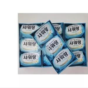 샤워랑화이트 샤워랑 화이트 3개입 무궁화 목욕비누 130g 4세트