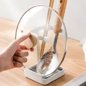 주방 양념통 선반 정리대 보관함 조리도구거치대 조리도구걸이 국자받침 국자거치대