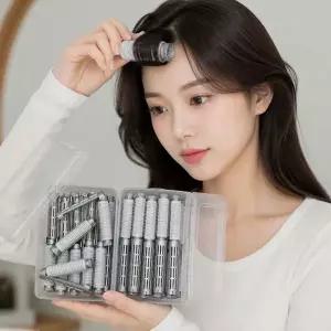 뿌리볼륨 헤어롤 집게형 16P 케이스포함 모발 스타일링 미용 소품