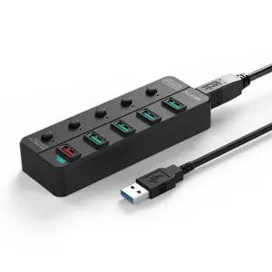 고속 usb 허브 유전원 a 타입 허브 개별 전원 확장