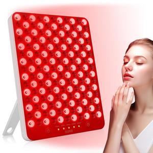 수시오 레드 라이트 테라피 램프 - 165 LED 얼굴 및 신체용 패널, 휴대용 딥 660nm 850nm 아이패치, 흰색 근적외선 장치 포함