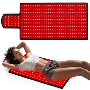 라이트덕 바디 레드 라이트 테라피 매트, 적격 블랭킷, 2인치 LED(660nm 및 850nm), 프리미엄 가죽, 조절 가능한 타이머 강도 36.3
