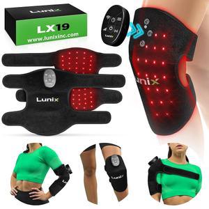 무릎, 팔꿈치 및 어깨를 위한 루닉스 LX19 레드 라이트 테라피, 트리플 칩 LED 850 660nm, 순환 관절 지지를 적외선 충전식, 조절 가능한 강도