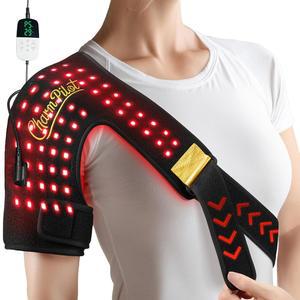 숄더 패드 u2014 86개 LED, 660nm + 850nm, 스마트 리모컨으로 조절 가능한 랩, 5가지 파워 레벨, 10 u201390분 타이머, 왼쪽 또는 오른쪽 어깨를 위한 참파일럿 레드 라이트 테라피