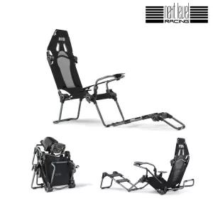 넥스트 레벨 레이싱 F-GT Lite Cockpit GREY EDITION 접이식 레이싱휠 시트 스탠드(NLR-S015GR) PO