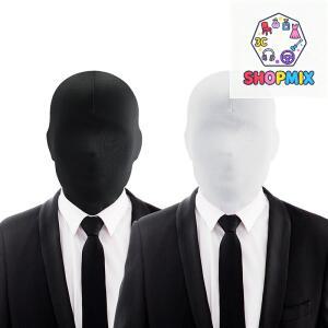 블랙 풀페이스 노홀 커버 햇 여성 남성용 CS 발라클라바 캡 자외선 차단 페스티벌 코스프레 소품 의상 스판