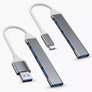 4포트 USB 허브 C타입 멀티 리더기 노트북 포트 노트북허브