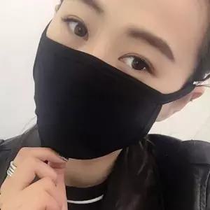 [하프클럽/알티피아]블랙 입체 마스크 면마스크 천마 패션