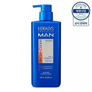 [애경]케라시스 프로액티브맨 올인원 샴푸 600ml ,1개