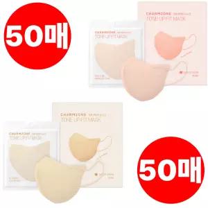 참존 마스크 뉴톤업핏 중형 코랄50매 대형 베이지50매