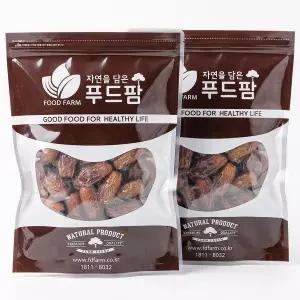 푸드팜 씨없는 대추야자 1kg(500g+500g) 씨를 제거한 튀니지 건조대추야자