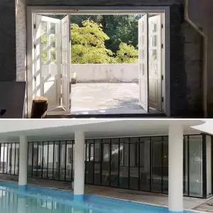 매장 카페 미닫이 슬라이딩 창문 제곱미터 도어 프레임