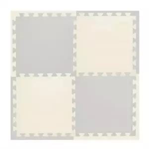 ( )비앤씨 운동매트 홈트 양면 퍼즐매트 크림베이지 놀이방매트 베란다 매트 헬스매트