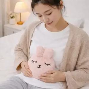 고품질 보들토끼보온물주머니(300ml)(핑크)핫온수팩 보온물주머니 핫찜질팩 물핫팩 찜질주머니 WFNINJQ