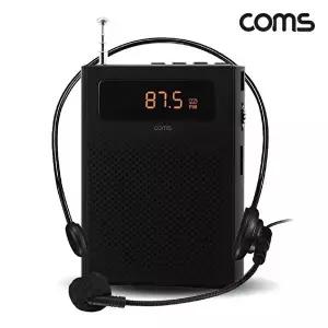 [COMS]고품질 TBZ Coms 휴대용 블루투스 유선 마이크 앰프 Black WW503S 유선 Black 앰프 블루투스 WFNIP0