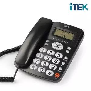 빅버튼 발신자정보표시 유선전화기 블랙 IK-320BK