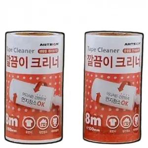 ( )테이프크리너 바닥 청소 머리카락 먼지 제거 테이프 크리너 리필 2p