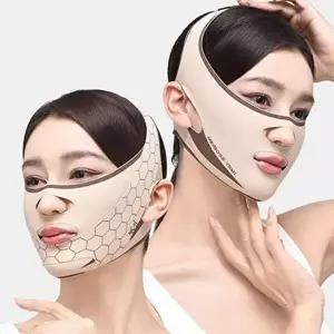 탄력 얼굴 리프팅 밴드 이중턱 브이라인 밴드 페이스 라인-WFNZQUP