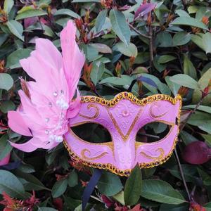 1 Pcs 가장 무도회 깃털 섹시한 베네치아 마스크 여성 얼굴 멀티 컬러 공주 마스크 섹시한 절반 Hallowmas