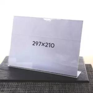[아우트66]꽂이 메뉴판 투명 스탠드 아크릴꽂이 21x29.7