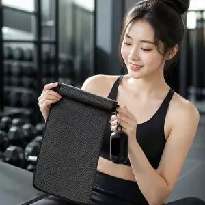 ( )블랙 헬스 운동용 속건 타월 땀수건 스포츠 냉감 타올