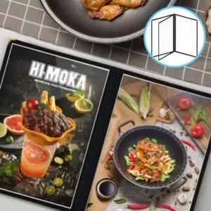 [아우트66]투명 업소용 메뉴판 책자 바인더 A4 6페이지