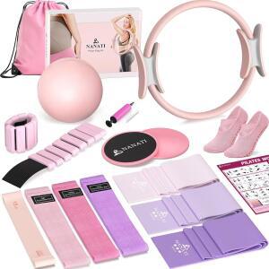 NANATI Pilates Kit with Ankle Weights Essentials for Women Equipment 14.5