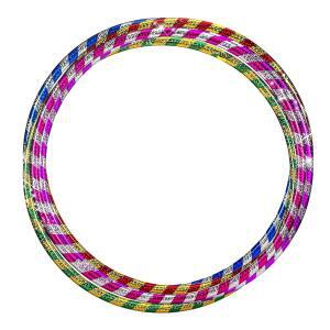 Kathfly Exercise Hoop Adults Plastic Glitter Weighted Fitness PE. Equipment for School Course Pilates Gym Workouts