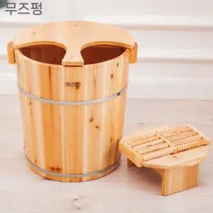 료칸 족욕통 히노키 가정용 나무 편백 히노끼탕 높이 온천 발족욕 일본식 마사지