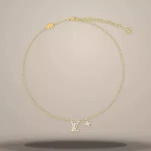 LV 아이코닉 에나멜 목걸이 화이트 색상 에나멜 M01092