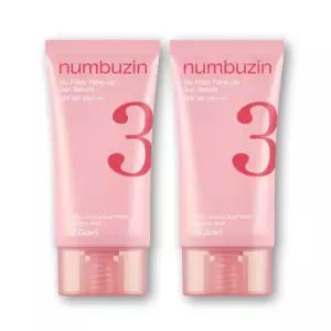 넘버즈인 3번 도자기결 톤업베이지 선크림 글로우 50ml  2개