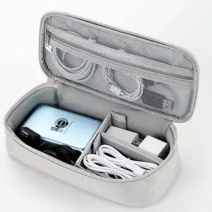 여행용 다용도 칸막이 디지털 케이블 USB 충전기 파우치
