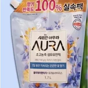 [셀러허브]초고농축 아우라 1.7리터 홀리데이 섬유유연제 (S37726244)
