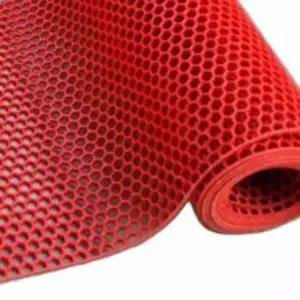 매트 욕실매트 PVC 수영장매트 발판매트 화장실매트 레드 육각 롤