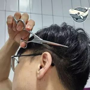 전문가용 미용 이발 가위 셀프 이발 가위 스테인리스 앞머리 가정...